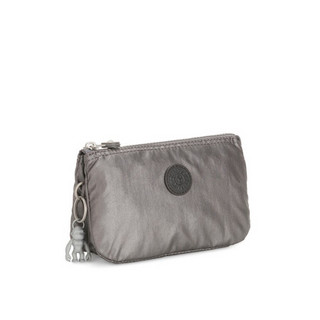 kipling女款2020新款时尚潮流零钱包手机包手拿包|CREATIVITY L 金属炭灰