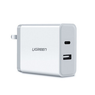 UGREEN 绿联 CD172 Type-C双口充电器 45W