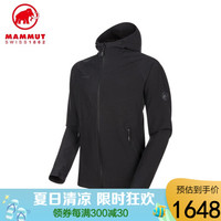 MAMMUT猛犸象Macun 男士弹力防风透气防泼水耐磨软壳衣外套 黑色 XL