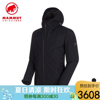 MAMMUT/猛犸象 Convey  男士GTX防风750蓬可拆卸硬壳冲锋衣羽绒三合一夹克外套 黑色-黑色 XXL