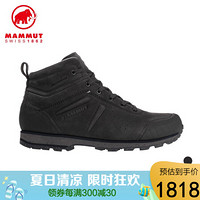 MAMMUT/猛犸象 Alvra II 男士秋冬防滑耐磨舒适中帮旅行鞋通勤鞋徒步靴军靴休闲鞋 黑色-深钛灰色 41.5