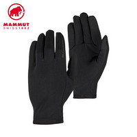 MAMMUT/猛犸象 Stretch Glove 男女户外手套弹力速干耐磨保暖可触屏手套抓绒手套 黑色 XS