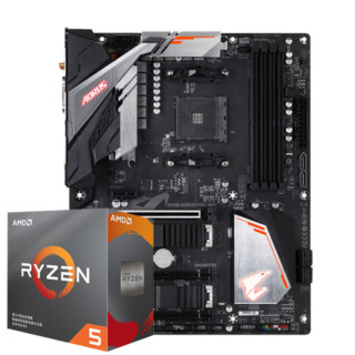 AMD R5 3500X/3600/3600X/3700X搭技嘉B450/B550系列主板CPU套装 B450 AORUS PRO WIFI 3700X