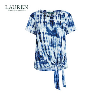 RALPH LAURENLauren/拉夫劳伦女装 2020年夏季平纹针织T恤60320 400-蓝色 XS