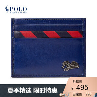 Ralph Lauren/拉夫劳伦男配 2020年春季棱纹平布条纹卡片夹50823 999-多色 ONE