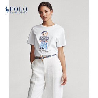 Ralph Lauren/拉夫劳伦女装 2020年春季Polo小熊圆领T恤21388 100-白色 XS