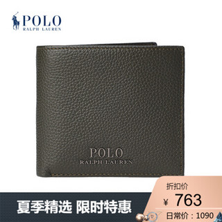 Ralph Lauren/拉夫劳伦男配 2020年春季皮夹50830 301-绿色 ONE