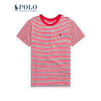Ralph Lauren/拉夫劳伦女装 2020年夏季条纹平纹针织T恤21666 600-红色 L