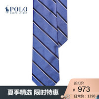 Ralph Lauren/拉夫劳伦男装 2020年春季条纹真丝窄领带12017 400-蓝色 ONE