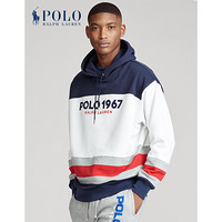 Ralph Lauren/拉夫劳伦男装 经典款色块起绒布连帽衫11760 100-白色 L