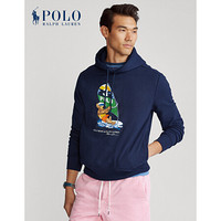 Ralph Lauren/拉夫劳伦男装 2020年夏季小熊图案连帽衫12413 410-海军蓝 L