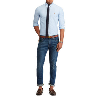 Ralph Lauren/拉夫劳伦男装 2020年春经典版型牛津布衬衫RL11647 400-蓝色 M