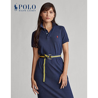 Ralph Lauren/拉夫劳伦女装 2020年春季短袖 Polo 衬衫式连衣裙21301 410-海军蓝 S