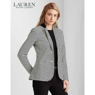 Lauren/拉夫劳伦女装 2020年春季条纹珠地布西装外套60237 101-白色 XS
