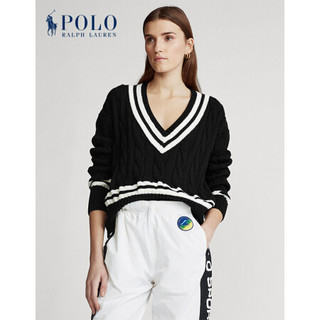 Ralph Lauren/拉夫劳伦女装 2020年春季V领板球毛衣21356 001-黑色 M