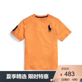 Ralph Lauren/拉夫劳伦男童 2020年春季Big Pony 平纹针织T恤32904 800-橙色 S