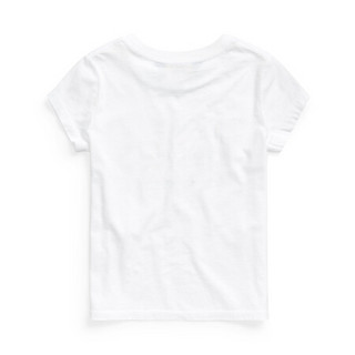 Ralph Lauren/拉夫劳伦女童 2020年春季徽标平纹针织T恤32750 100-白色 4