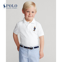 Ralph Lauren/拉夫劳伦男童 2020年夏季小熊图案网布Polo衫33615 100-白色 4