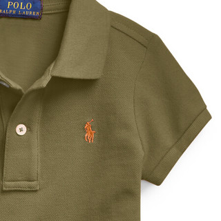 Ralph Lauren/拉夫劳伦女童 2020年春季网布Polo衫33483 300-绿色 4