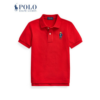 Ralph Lauren/拉夫劳伦男童 2020年春季Polo小熊网布Polo衫33313 600-红色 2/2T