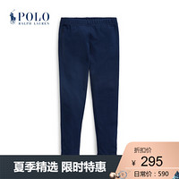 Ralph Lauren/拉夫劳伦女童 2020年春季褶边弹力平纹针织紧身裤32964 410-海军蓝 4