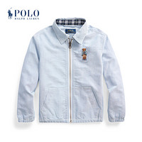 Ralph Lauren/拉夫劳伦男童 2020年春季Polo小熊棉质牛津布夹克33165 400-蓝色 3/3T