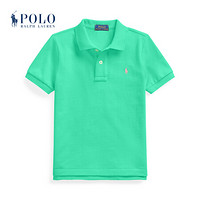 Ralph Lauren/拉夫劳伦男童 2020年春季棉质网布Polo衫33325 300-绿色 2/2T