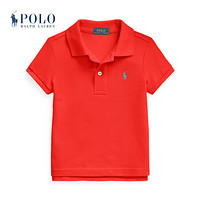 Ralph Lauren/拉夫劳伦女童 2020年夏季网布Polo衫33702 600-红色 3/3T