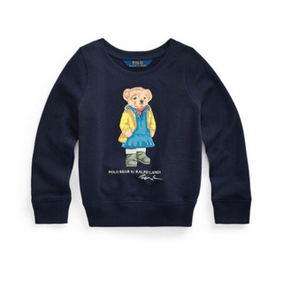 Ralph Lauren/拉夫劳伦女童 2020年春季雨衣小熊毛圈套头衫32622 400-蓝色 2/2T