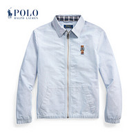 Ralph Lauren/拉夫劳伦男童 2020年春季Polo小熊棉质牛津布夹克33167 400-蓝色 S