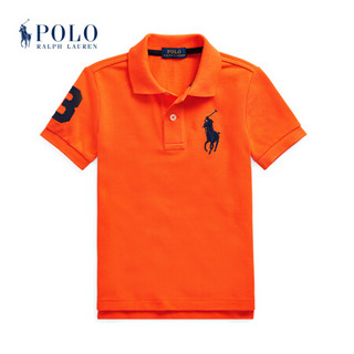 Ralph Lauren/拉夫劳伦男童 2020年春季棉质网布Polo衫32951 800-橙色 2/2T