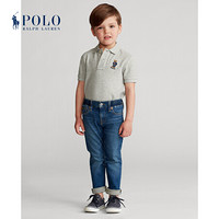 Ralph Lauren/拉夫劳伦男童 2020年夏季小熊图案网布Polo衫33637 020-灰色 2/2T