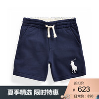 Ralph Lauren/拉夫劳伦男童 2020年春季Big Pony毛圈布短裤32823 410-海军蓝 3/3T