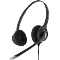 缤特力（Plantronics） SupraPlus HW261N 宽频降噪双耳麦克风专用话务耳麦 黑色