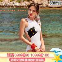 范德安（BALNEAIRE）泳衣 女性感时尚连体泳衣 卡通印花显瘦遮肚沙滩度假女士泳装 图片色 M