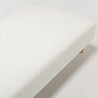 MUJI 無印良品 水洗棉 床垫罩 家纺 原色 双人床用 150×200×18～28cm用