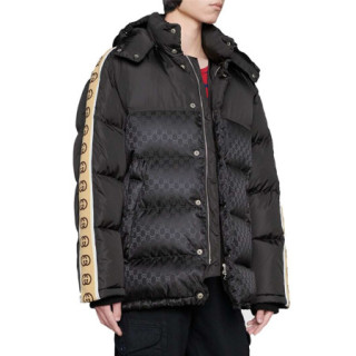 gucci古驰男士中长款羽绒服598725z8afz1043黑色46