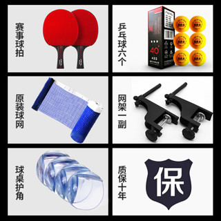 飞尔顿（FEIERDUN）乒乓球桌可折叠标准室内可移动乒乓球台体 铂金款25mm带轮可移动（带大礼包）