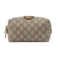 GUCCI 古驰 OPHIDIA系列 女士帆布手拿包 548393 K5I5G 8358 棕色 中号