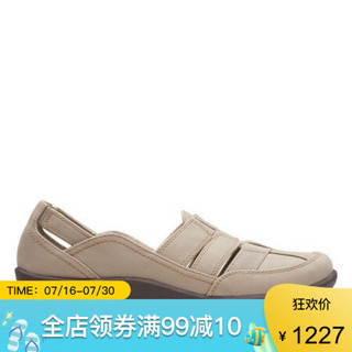 Clarks其乐女鞋单鞋休闲鞋渔夫鞋套脚26125891 Sand 7.5M