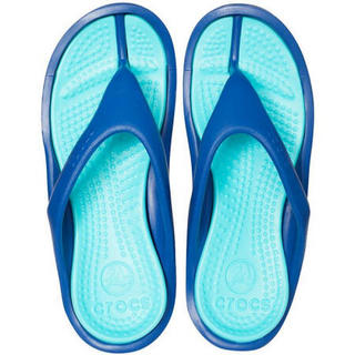 CROCS卡洛驰男女鞋拖鞋人字凉拖10024 Navy / Cerulean Blue M6/W8