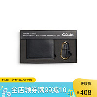 Clarks其乐男士短款对折钱包26141705 Black one size