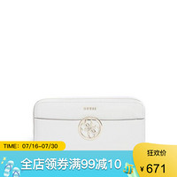 GUESS盖尔斯女包钱包长款拉链手拿包腕包VG669146 white one