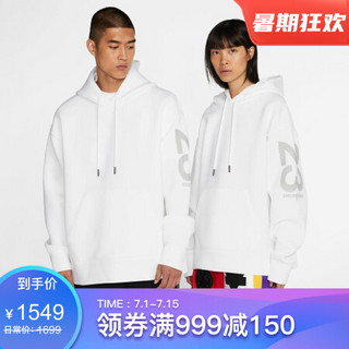 耐克Nike Jordan卫衣男士抓绒连帽衫套头衫CD6058 Wht/Wht 2XL