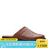 Clarks其乐女鞋拖鞋雕花穆勒鞋26136323 Dark Tan Leather 10M