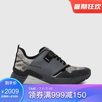 DIESEL迪赛男春秋时尚百搭舒适运动鞋Y01911P2567 Black US 7.5