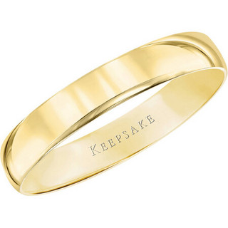 美国直邮 Keepsake  14kt黄金舒适合身结婚戒指，4毫米戒指 13