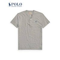 Ralph Lauren/拉夫劳伦男装 2020年春季粗纺平纹针织亨利衫12176 020-灰色 L