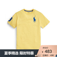 Ralph Lauren/拉夫劳伦男童 2020年春季Big Pony 平纹针织T恤32905 730-黄色 L