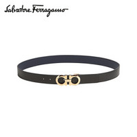 Salvatore Ferragamo 菲拉格慕 经典款男士黑色牛皮革腰带 0714423_C  _ 95